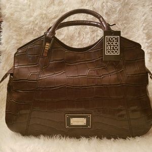 Rocco Barocco large brown handbag